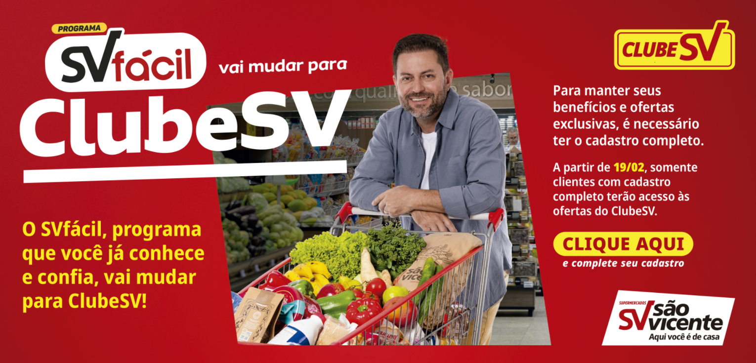 Cadastre-se no clube