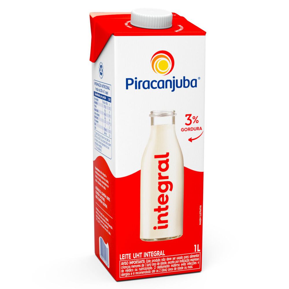 Leite Longa Vida Piracanjuba Integral Edge 1l